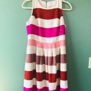 Striped, spring LOFT dress. Perfect for the office